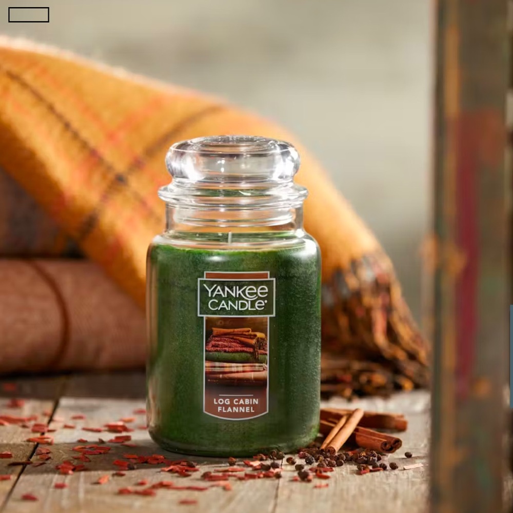 NWT Yankee Candle Log Cabin Flannel - Picture 8 of 8